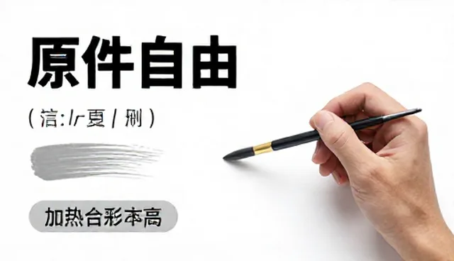 海报设计中笔刷与动作的选型关注点